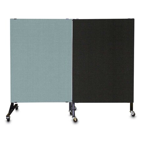 United Visual Products Enclosed Corkboard, 1 Door, 72"x48", 4" Fra UV3426-BRONZE-BUFF